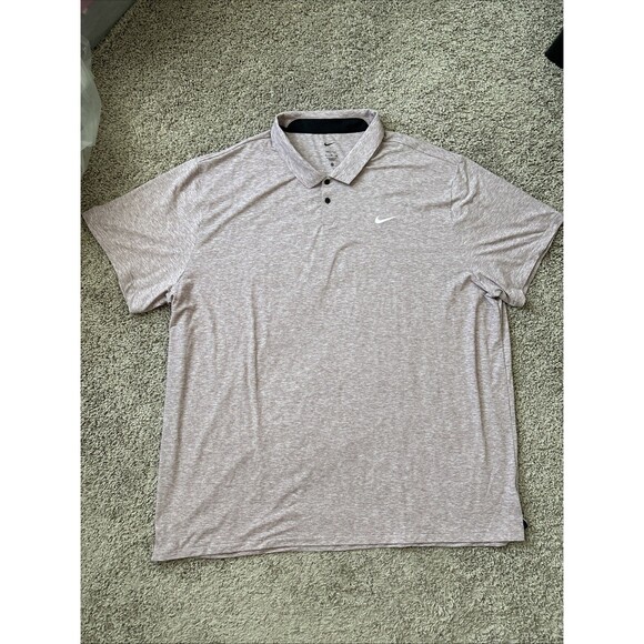 Nike Polo Shirt Mens 4XL Red Heather Tour Performance Golf Willis Case Colorado - Picture 1 of 6